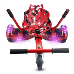 Hoverkart Red Camo Bundle Red Fire 6.5 Bluetooth Hoverboard