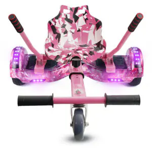 Hoverkart Pink Camo Bundle Purple Galaxy 6.5 Bluetooth Hoverboard
