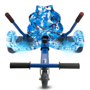 Hoverkart Blue Camo Bundle Blue Camo 6.5 Bluetooth Hoverboard