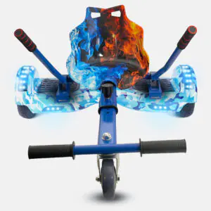 Hoverkart Blue Ice Bundle Blue Camo 6.5 Bluetooth Hoverboard