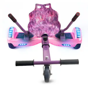 Hoverkart Purple Galaxy Bundle Pink 6.5 Bluetooth Hoverboard
