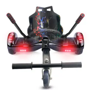 Hoverkart Black Lighting Bundle Black 6.5 Bluetooth Hoverboard