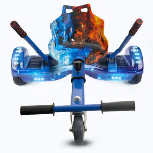 Hoverkart Blue Ice Bundle Blue Galaxy 6.5 Bluetooth Hoverboard
