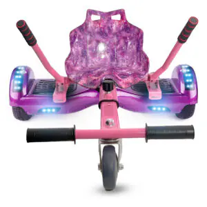 Hoverkart Pink Galaxy Bundle Purple 6.5 Bluetooth Hoverboard