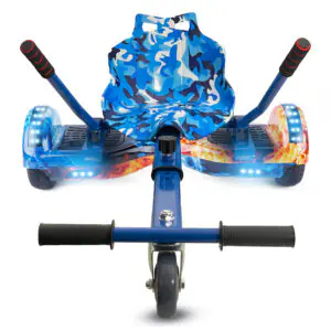 Hoverkart Blue Camo Bundle Blue Ice 6.5 Bluetooth Hoverboard