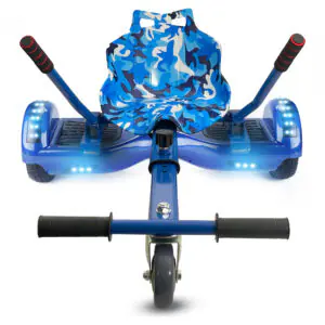 Hoverkart Blue Camo Bundle Blue 6.5 Bluetooth Hoverboard