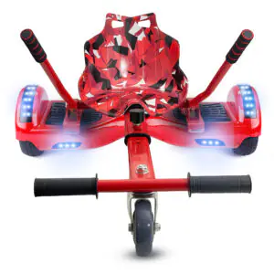 Hoverkart Red Camo Bundle Red 6.5 Bluetooth Hoverboard
