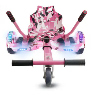 Hoverkart Pink Camo Bundle Pink Camo Bluetooth Hoverboard